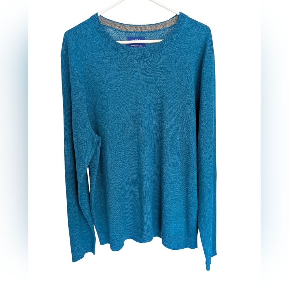 Merino Wool Crew Neck Sweater Men's XL